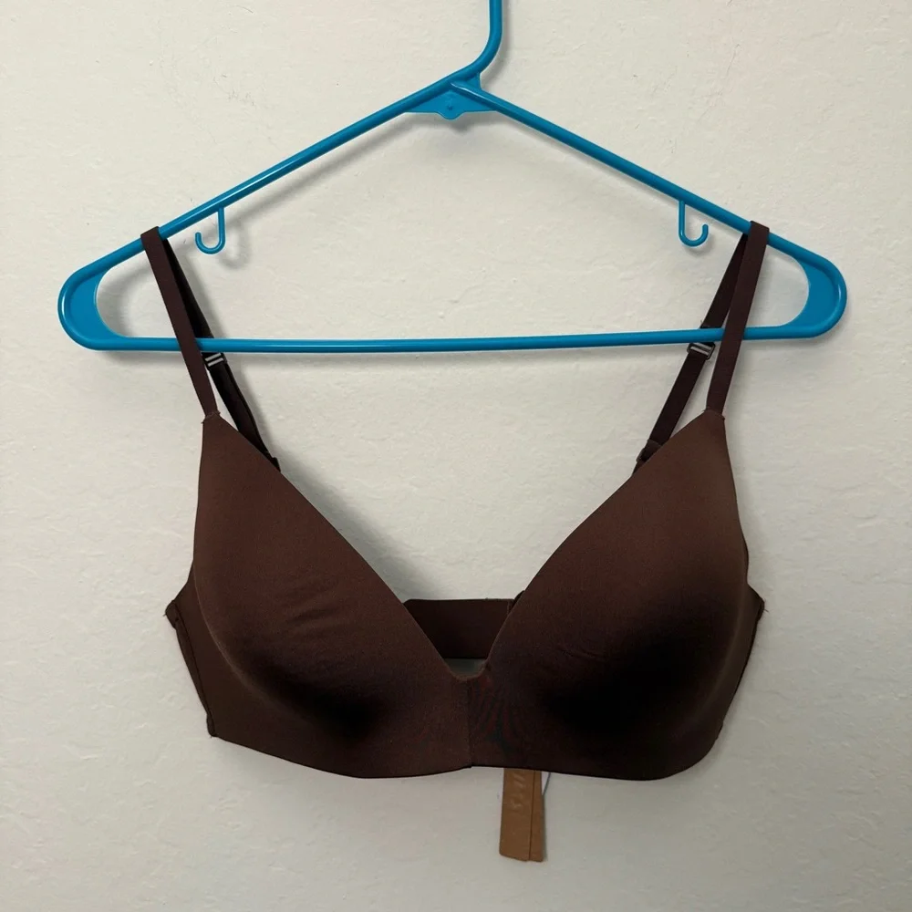 NWT Skims Wireless Form T-Shirt Bra in Cocoa - Size 36C - Picture 5 of 12